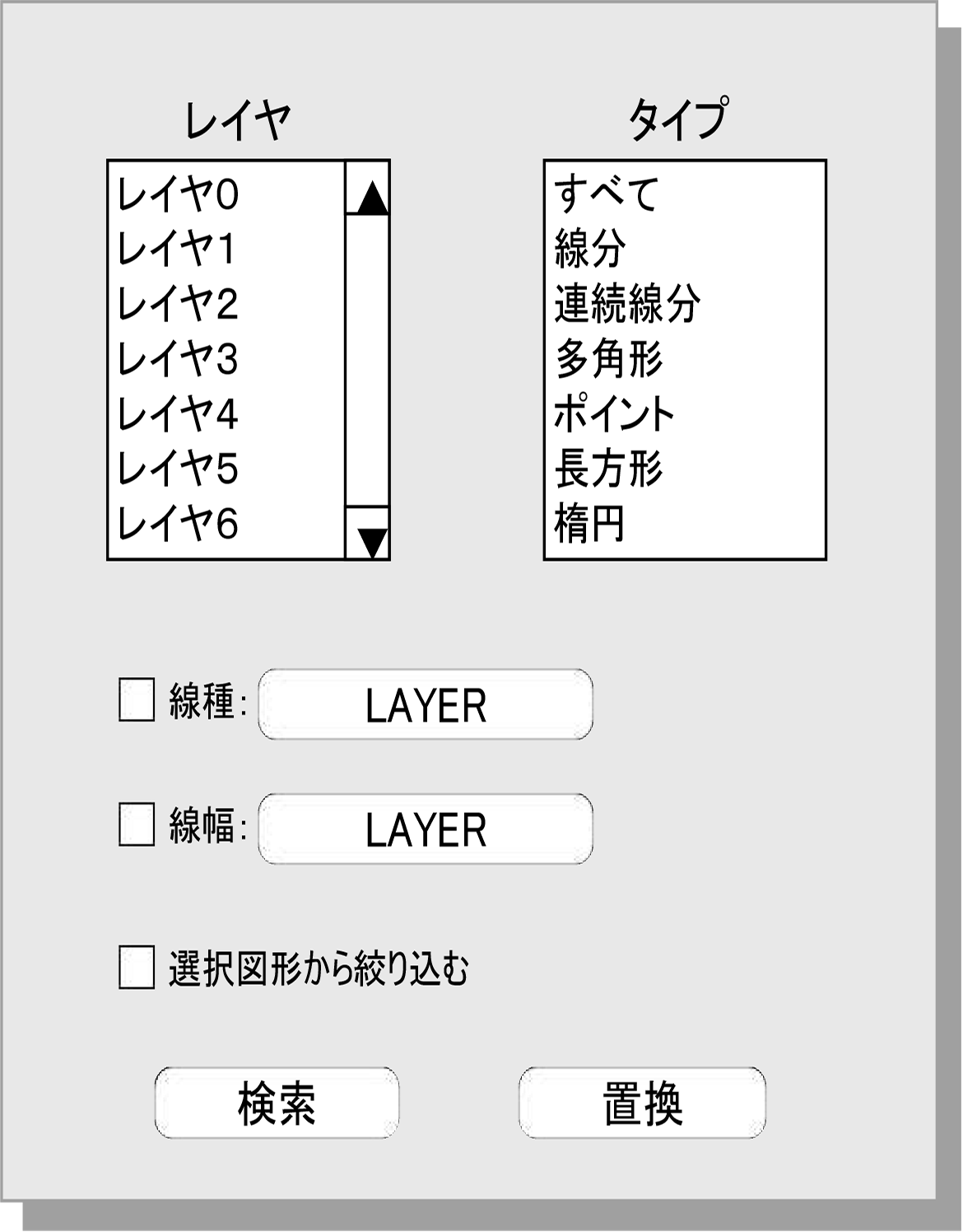 画像：フォームレイアウト